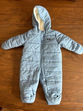 OshKosh B'gosh Light Blue Quilted Infant Jacket with Sherpa Lining